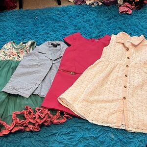 5 dresses, 1 shirt - Matilda Jane, Kardashian Kids - (4T)